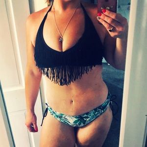H&M fringe bikini top